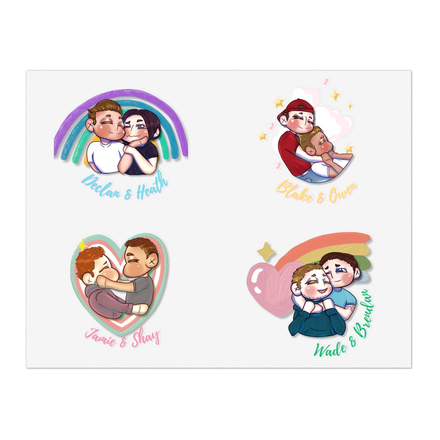 Love & Luck Sticker set - Chibi