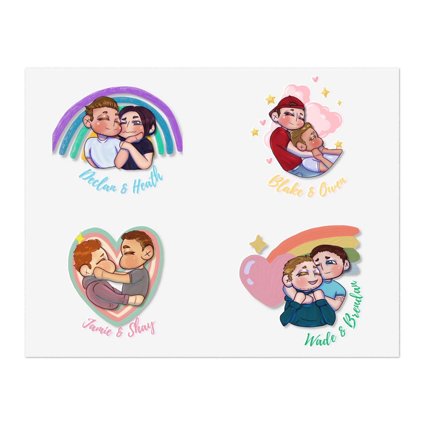 Love & Luck Sticker set - Chibi