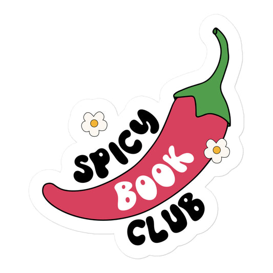 "Spicy Book Club" Bubble-free sticker