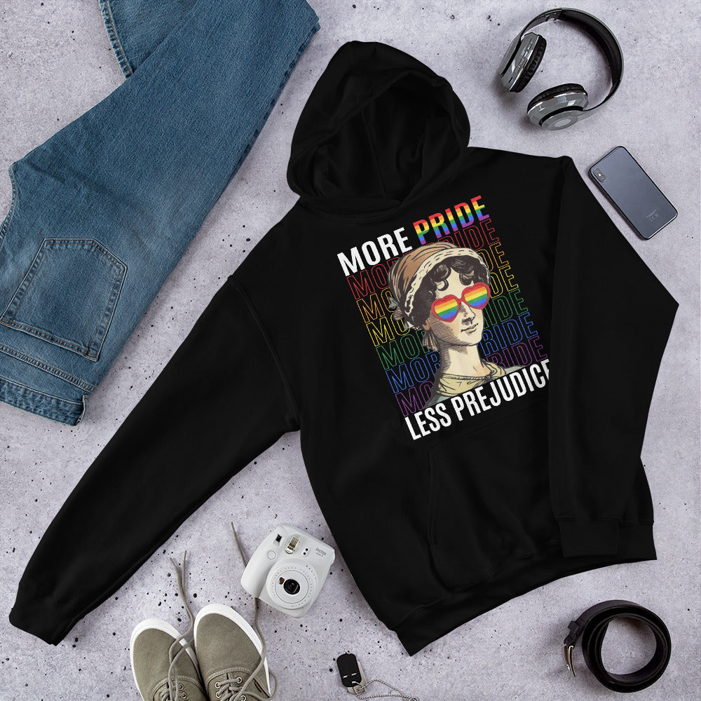 "More Pride, Less Prejudice" Unisex Hoodie