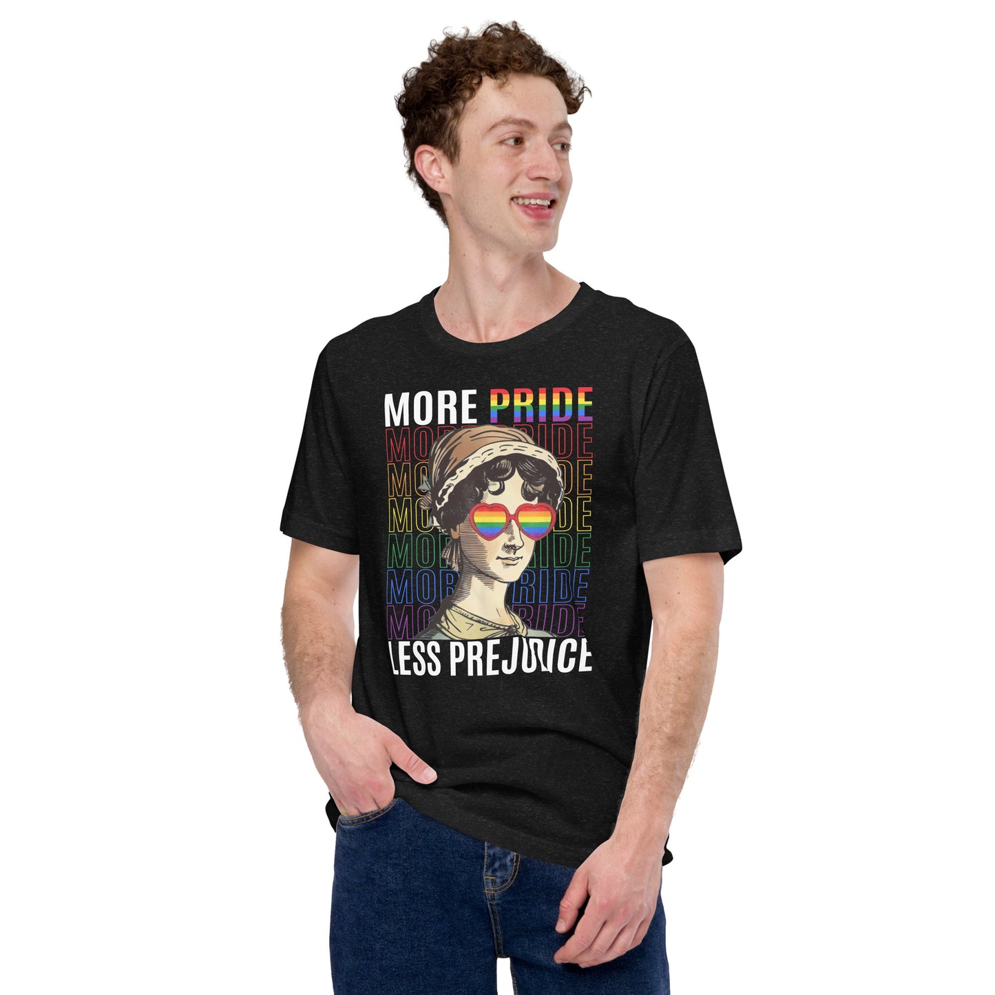 "More Pride, Less Prejudice" Unisex t-shirt