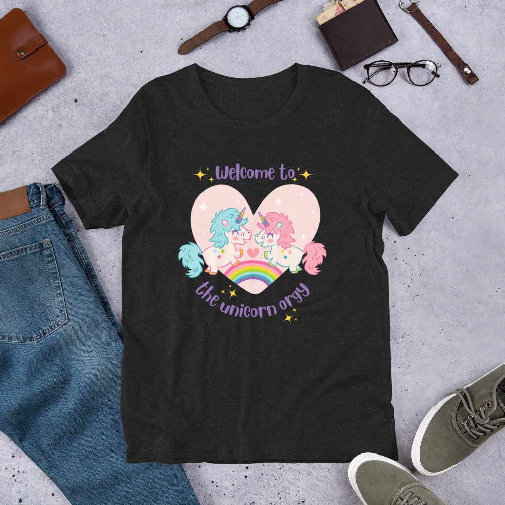 Unicorn Orgy Unisex t-shirt