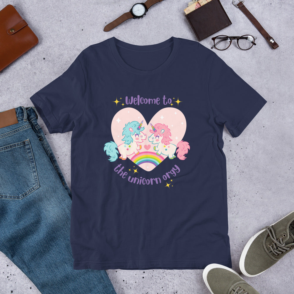 Unicorn Orgy Unisex t-shirt